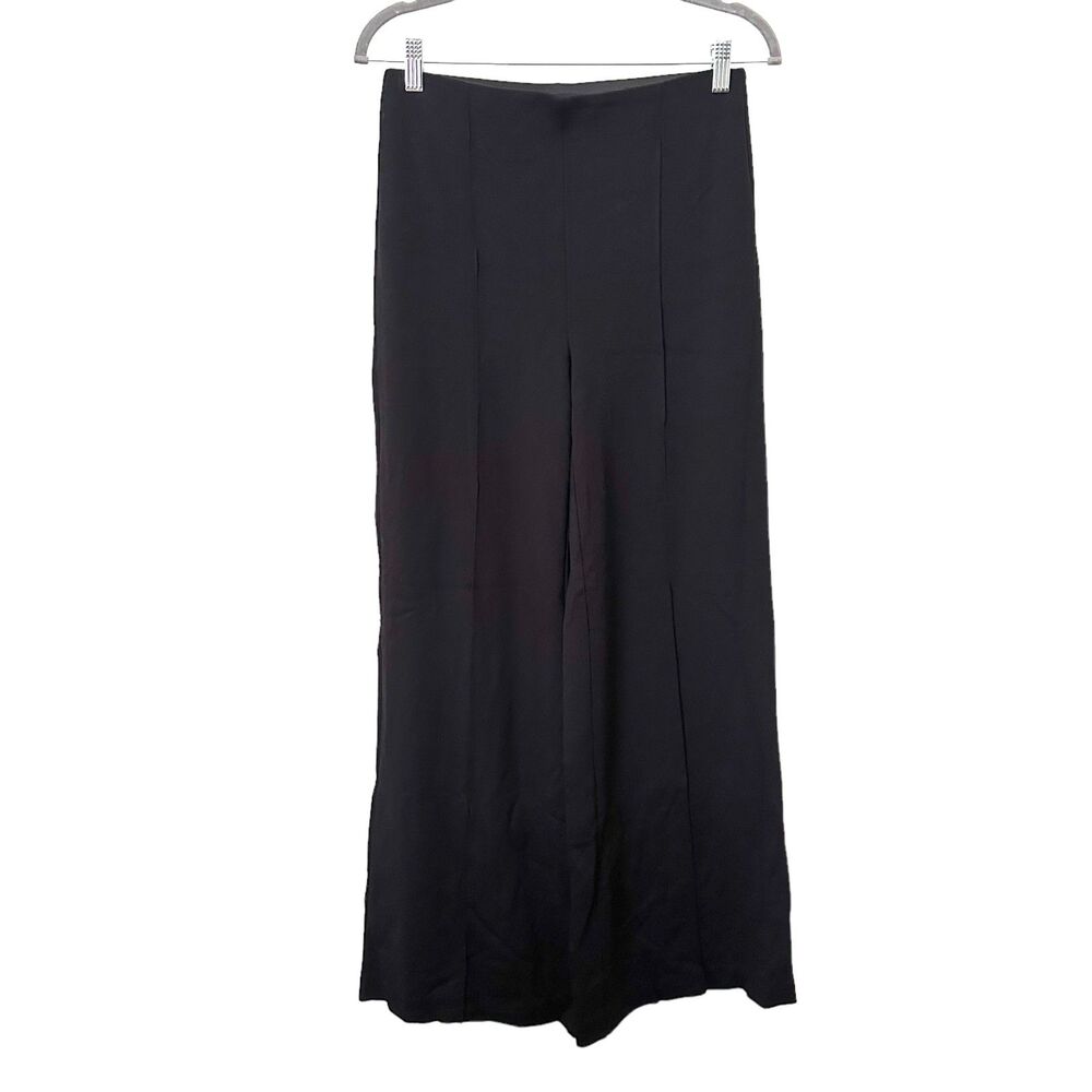 1.STATE Wide Leg Front Seamed Pant Black‎ Sz Small